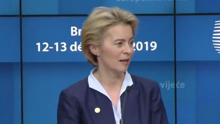 Pictured: European Commission President-elect Ursula von der Leyen has maintained that she wants the Green Deal to be the "hallmark" of her tenure